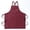 burgundy, variant on Fashion Canvas Apron Unisex Chef Work Apron for Restaurant Bar Cafe Grill Barber Nail Studio Durable Apron
