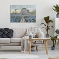 thumbnail image 3 of Stupell Industries French Country Meadow of Blue Flowers & Barn Canvas Art, 30 x 20, by Nan, 3 of 8