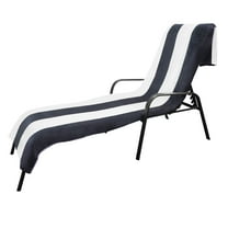 Cotton Cabana Stripe Standard Size Chaise Lounge Chair Cover
