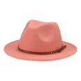 thumbnail image 1 of Sombrero de fieltro para niños de 54 cm, sombrero de copa de ala ancha similar a la lana para primavera y otoño, sombrero de ala plana de jazz S, accesorios para el cabello para niños, sombrero para, 1 of 6
