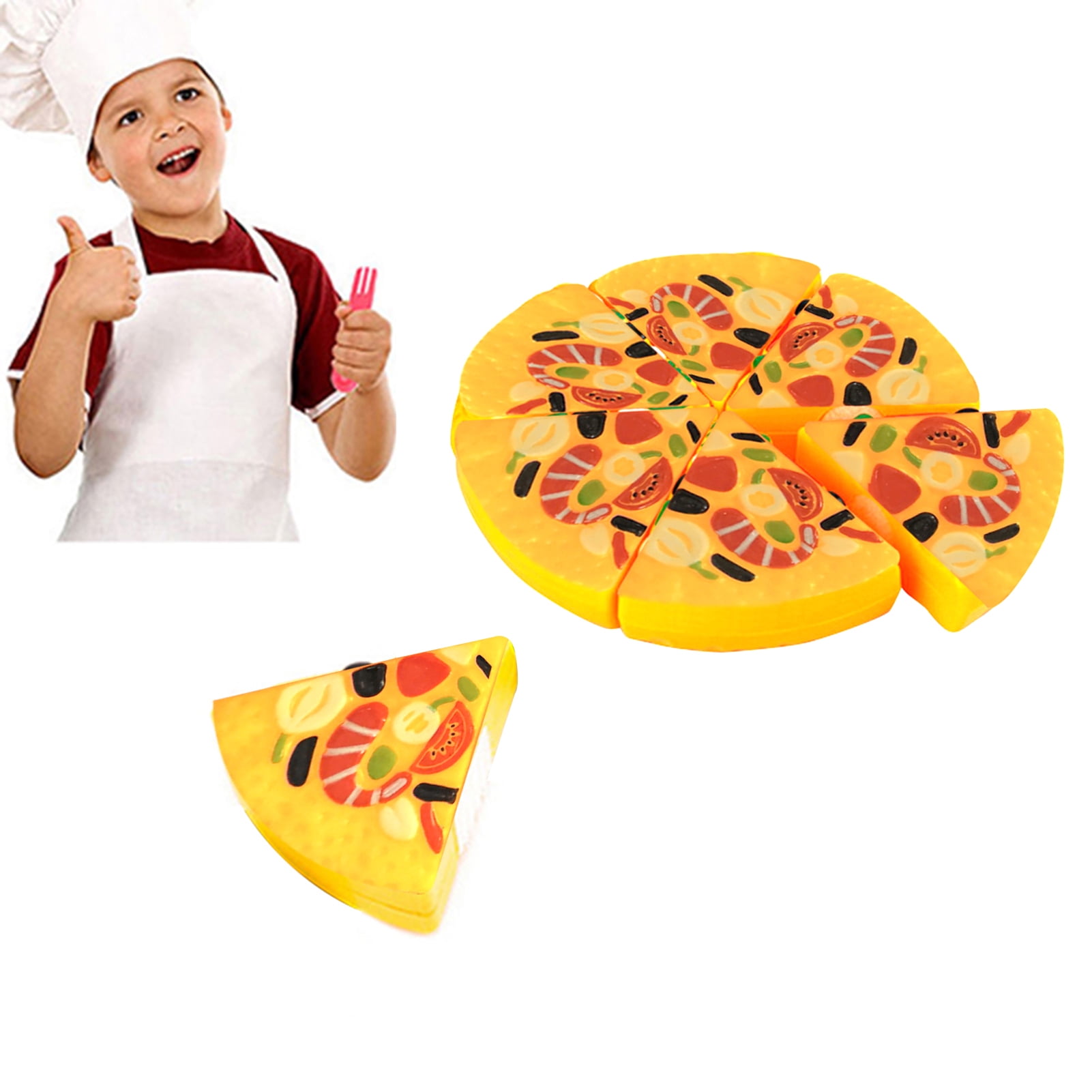 11 PC Pizza Set for Kids Play Food Toy Great a Pretend Party Fast Cooking & Cutt for sale online 
