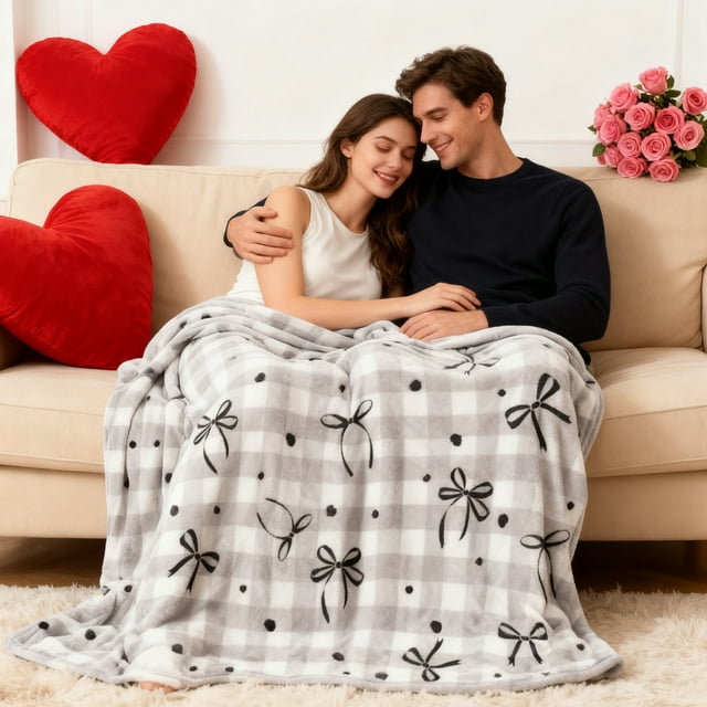 PEONAVET Throw Blanket Flannel Blanket Office Nap Blanket Home Sofa Blanket