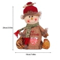 thumbnail image 3 of Bolsa de regalo, soporte de regalo de decoración de Navidad, paquete de juguete, colgante de Navidad, artesanía, muñeca suave, contenedor de Kits de decoración para fiestas Forma de muñeco de nieve Yuarrent HA069772-02, 3 of 6