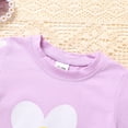 thumbnail image 6 of Happy Town Toddler Baby Girl Summer Outfits Butterfly Print Short Sleeve T-Shirt + Shorts Girls Two-Piece Clothes Set, 6 of 8