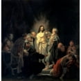 thumbnail image 2 of Disbelief of Apostle Thomas Rembrandt Van Rijn Hermitage Museum St Petersburg Russia Print, 2 of 4