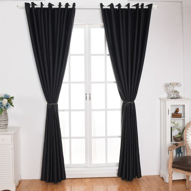 Blackout Curtains Panels For Bedroom Living Room Patio Door Window Treatment Curtains Thermal Insulated Solid Grommet Blackout Curtains Panels Drapes 39 37 98 42 118 11 1 Panels Walmart Com Walmart Com