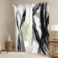 thumbnail image 3 of Erosebridal Modern Stripe Black Out Curtains,White Black Abstract Art Curtains Pack of 2 (42x63 Each) For Men Women, 3 of 7