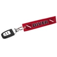 thumbnail image 2 of Soumake Caution Diver Print Embroidery Tag Keychain Keyring Key Chain Pendant Gift Fashion, 2 of 8