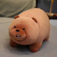 thumbnail image 1 of We Bare Bears Plush Doll Ice Bear/Grizzly/Panda Stuffed Toy The Three Bare Bears Cartoon Figure Cushion Ornament for Kid, 1 of 3