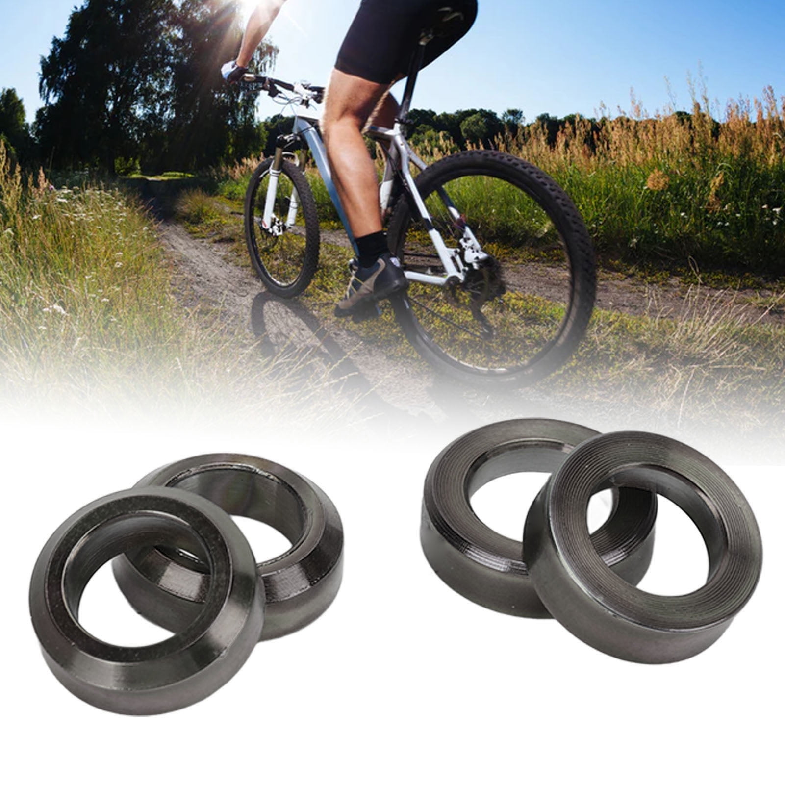 Mountain Bike Brake Caliper Washer Bike Brake Caliper Spacer High Accuracy Concave Convex Compact For Road Bike Black
