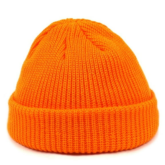 SikaFu Acrylic Ingots Needle Wool Hat Men And Female Fashion Melon Skin Hats Fluorescent Multi -Color Knitted Hooded Ladies Keep Warm Hat