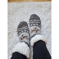 thumbnail image 2 of ONE PAIR Snuggle Feet Women's Ultra Soft Sherpa Fleece Lined Slipper Socks, Comfy Booties With Grippers, Warm Winter Socks, 2 of 7