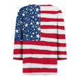 thumbnail image 7 of HEILAU Independence Day Shirts for Women American Flag Graphic T Tops Summer Printed Top 3/4 Sleeves Blouse Short Sleeve T Shirt V Neck Patriotic Tops, 7 of 7
