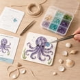 thumbnail image 6 of Sea Glass Art Kits Mosaic Kits for Adults, Stained Glass Arts and Crafts, Marine Animals Theme Arts and Crafts, Resin Kit for Beginners, Bookshelf, Wall, Windowsill, 6 of 6