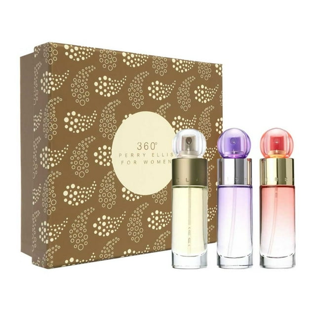 360/360 Coral/360 Purple Trio 3pzs Perry Ellis