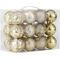thumbnail image 2 of Bolas de Navidad Adornos de bolas de árbol de Navidad inastillables Decoraciones para árboles de Navidad Banquete de boda Decoración para el hogar Ganchos de 2.36 pulgadas incluidos Vhermosa 0915-WMZL-2224-2, 2 of 7