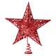 thumbnail image 2 of Adorno navideño con purpurina Yyuenw, estrella roja brillante para decoración navideña, 2 of 5