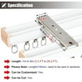 thumbnail image 7 of GXCZ Curtain Rod Curtain Track, Ceiling Curtain Track, White Curtain Rod Rails 1m To 8m Long Suitable For Hospital Office Apartment Hotel With Hardware(200cm/6.6ft), 7 of 7