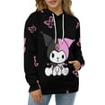 thumbnail image 4 of Kuromi & My Melody Unisex Sweatshirts Fashion Sweater for Men Women Pullover Hoodie Graphic Print Activewear Jacket Tops 6XL, 4 of 6