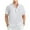 White, variant on Mens Cotton Linen Henley Shirt Short Sleeve Casual Summer Beach Hippie Tee for Vacation