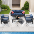thumbnail image 4 of ELPOSUN  Aluminum Patio Furniture Set, Metal Patio Furniture Outdoor Couch, Aluminum Patio Chairs, 4 of 8