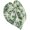 White and Green, variant on Leaf Claw Clip for Women, Forest Plant Series Non-Slip Strong Shark Clip