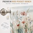 thumbnail image 4 of Rdsfhsp Soft Watercolor Wildflowers Window Valance Pastel Floral Short Curtain Rod Pocket Bedroom Kitchen, 4 of 5