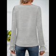 thumbnail image 4 of Blusas Tipo Túnica de Larga Abullonada con Cuello Cuadrado para Mujer, Estilo Casual y Moderno para Otoño Gris XXL, 4 of 8