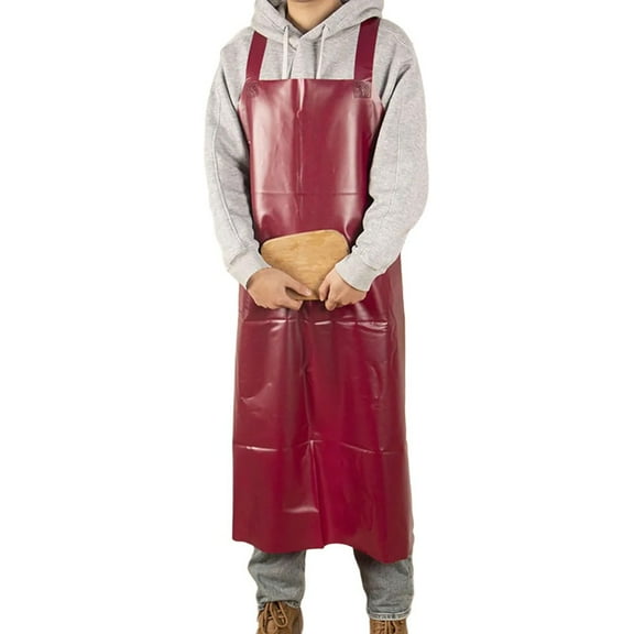 Waterproof apron for kitchen work, anti-oil industrial, enlarged and thickened