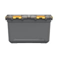 thumbnail image 2 of Ezy Storage 19.8 Gallon Large Gasket Tote, IP68 WaterProof Plastic Storage Bin with Lid, Gasket Seal and Durable Latches, Gray, 2 of 18