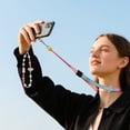 thumbnail image 4 of 7.48-Inch Acrylic Heart & Star Phone Charm Strap – Universal Wrist Lanyard with Secure Metal Hook, 4 of 5