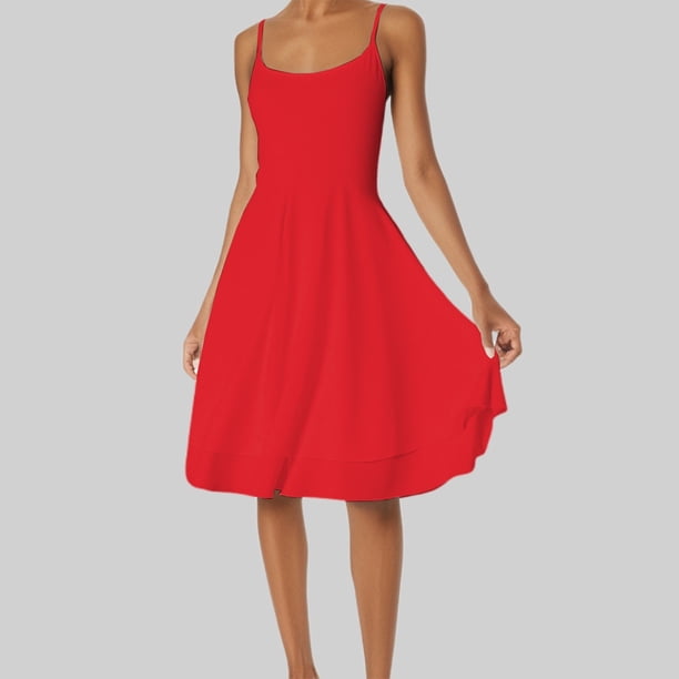 WILLBEST Vestidos Casuales Para Mujer Verano Mini Vestido Plisado Con Cintura Y Cuello Cuadrado Popular Con Dobladillo Corto