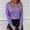 Purple, variant on COSFO Long Sleeve Light Weight Sweaters for Women Casual Knit Solid V-Neck Purple Tops Drop Shoulder Women Sweaters Womens Pullover