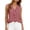 Pink, variant on Admvng Women's Ruffle Trim V-Neck Sleeveless Blouse Elegant Flowy Tank Top for Work Casual Wear