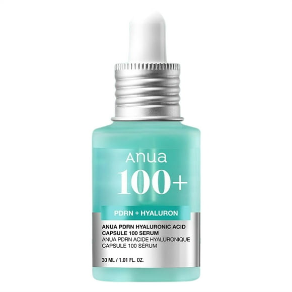 Anua PDRN Hyaluronic Acid Capsule 100 Serum, Radiant Face Serum, Hyaluronic Acid, Hydration, Moisture Plumping effect, Natural color, Fragrance free, Korean Skincare, 30ml / 1.01 fl. oz