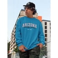 thumbnail image 2 of Retro College Arizona Sweatshirt Men -Image by Shutterstock, Male Large, 2 of 4