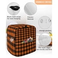 thumbnail image 3 of Black Orange Plaid Stand Mixer Dust Cover with Storage Pocket & Handles, Farmhouse Buffalo Check Gingham Fits All Tilt Head & Bowl Lift Kitchen Appliance Cover Organizer Bag Accessories, 6-8 Quart, 3 of 6