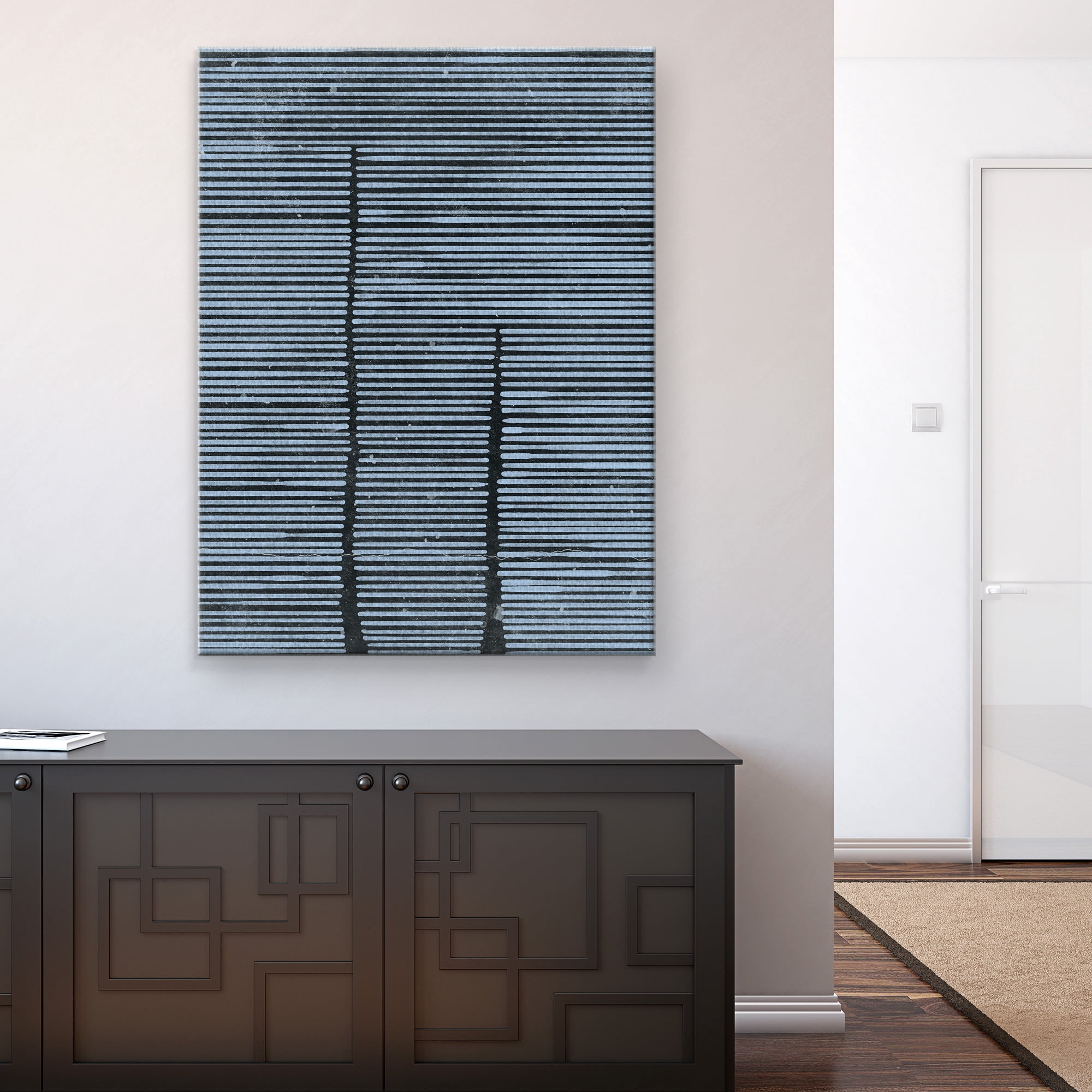 Masterpiece Art Gallery Periple Abstract Stripes By Belle Maison Canvas Art Print 30" x 40"