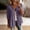 Purple, variant on Xdegoge Cotton Linen Cardigan for Women 3/4 Sleeve Button Down Shirts Solid Casual Basic Summer Trendy Peasant Comfortable Clothing
