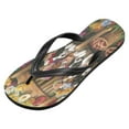 thumbnail image 2 of YAZAOOSummer Flip Flops Creatively Puppy Picnic in The Garden Simple Beach Sandals, 2 of 8