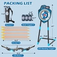 thumbnail image 4 of Kids LED Standing Archery Set with Bow & Arrows – Outdoor Sports Toy for Boys & Girls Ages 4-12, Safe & Fun Target Practice Game, Blue, 4 of 7
