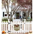 thumbnail image 5 of Holiday Welcome Sign Front for Door Decoration, 11 in Round Wood Wreaths Wall Hanging Outdoor, Farmhouse, Porch, for Spring Summer Fall All Seasons Holiday Christmas, 5 of 5