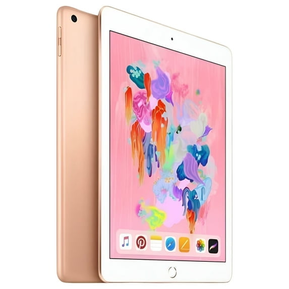 Restored Apple iPad 6th Gen 32GB WiFi, 9.7in Gold (Refurbished)