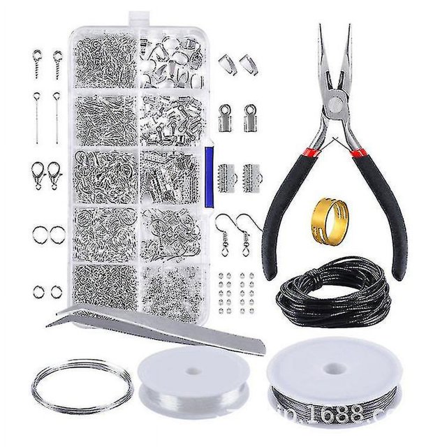 Alicates para joyería, juego de alicates de 300 piezas, herramientas para hacer joyas con abridor de anillos, alicates artesanales para hacer joyas, abalorios, manualidades y manua