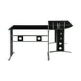 thumbnail image 4 of Keizer 3-piece L-shape Office Desk Set Black and Silver, 4 of 7