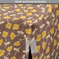 thumbnail image 4 of Floral Dog Crate Cover, Continuous Flowers Autumnal Tones Vintage Look Pattern, Easy to Use Pet Kennel Cover Small Dogs Puppies Kittens, 7 Sizes, Mustard Cocoa, by Ambesonne, 4 of 6