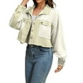thumbnail image 5 of Light Jackets for Women Summer, Yigetop Women's Cropped Knit Jacket Casual Fashion Top Loose Lightweight Light Weight Jackets Womens Beige L, 5 of 9