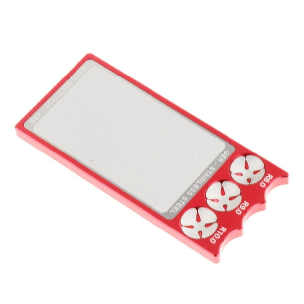 Lijadora de puntas de taco de billar, suministros de aleación de aluminio, mejora la precisión del taco. Rojo
