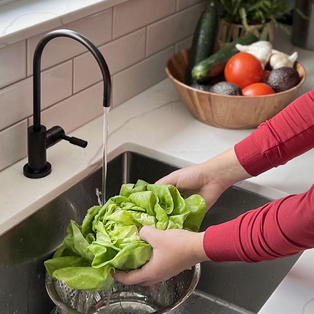 WaterChef U9000 Under-Sink Water Filtration System, Brushed Nickel Faucet, NSF Certified, Removes 78 Contaminants