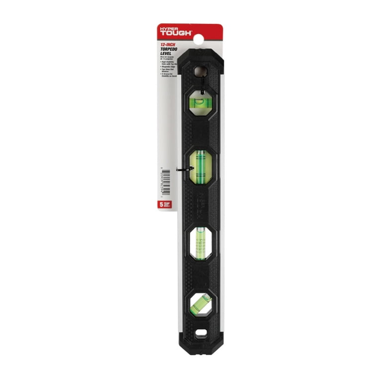 Hyper Tough 12-Inch Magnetic Torpedo Level, 4 Vials photo 6